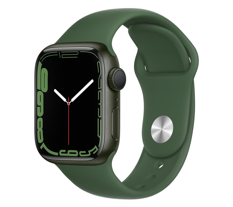 ساعت هوشمند اپل واچ سری 7 مدل 45 میلی متری با بند سبز و بدنه آلومینیومی سبز Apple Watch Series 7 45mm Green Aluminum Case with Green Sport Band